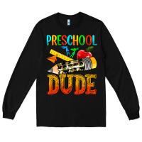 Black preschool dude Long Sleeve Tee - texasbilliewilder