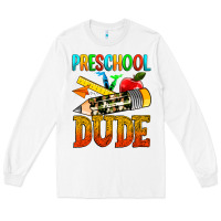 White preschool dude Long Sleeve Tee - texasbilliewilder