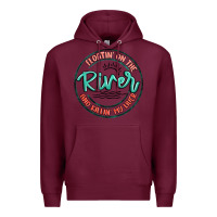 Burgundy floatin on the river killin my liver Premium Hoodie - MaliasSmallBusiness