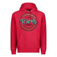 Cardinal floatin on the river killin my liver Premium Hoodie - MaliasSmallBusiness