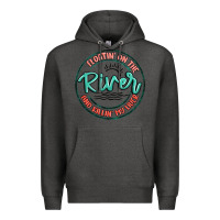 Charcoal Heather floatin on the river killin my liver Premium Hoodie - MaliasSmallBusiness