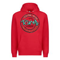 Red floatin on the river killin my liver Premium Hoodie - MaliasSmallBusiness