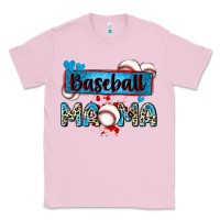 Bubblegum Pink baseball mama with leopard Classic Tee - Zillion Design Studio