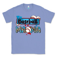 Colony Blue baseball mama with leopard Classic Tee - Zillion Design Studio