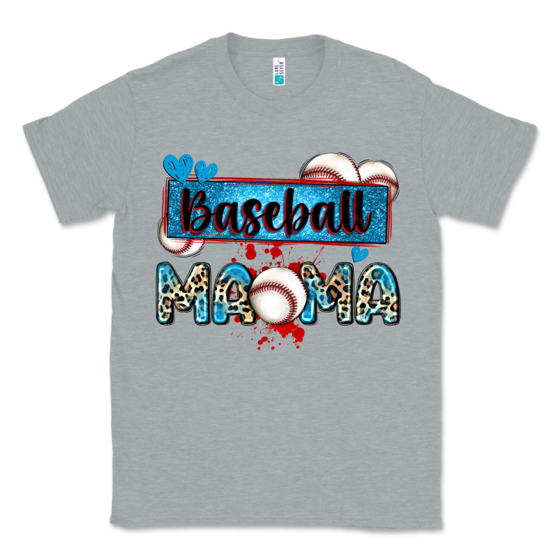 Baseball Mama With Leopard Classic Tee by Zillion Design Studio | Teevron