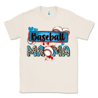 Natural baseball mama with leopard Classic Tee - Zillion Design Studio