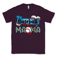 Plum baseball mama with leopard Classic Tee - Zillion Design Studio