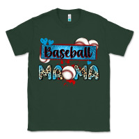Sports Green baseball mama with leopard Classic Tee - Zillion Design Studio