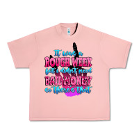 Salmon it was rough week but i didn't need bail money so Urban Heavy Tee - MaliasSmallBusiness