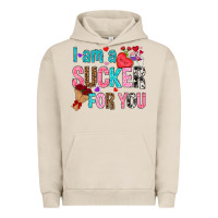 Pigment French Oak i am a sucker for you Urban Hoodie - NancyCooperArtShop