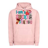 Pigment Salmon i am a sucker for you Urban Hoodie - NancyCooperArtShop