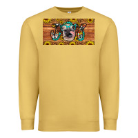 Antique Gold joy license plate Premium Sweatshirt - Artiststas