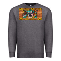 Charcoal Heather joy license plate Premium Sweatshirt - Artiststas