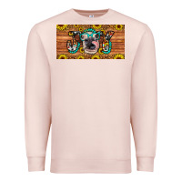 Pale Pink joy license plate Premium Sweatshirt - Artiststas