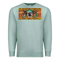 Seafoam joy license plate Premium Sweatshirt - Artiststas