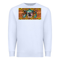 White joy license plate Premium Sweatshirt - Artiststas