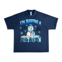 Navy i'm having a meltdown Urban Heavy Tee - MaliasSmallBusiness