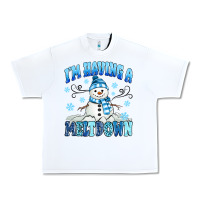 White i'm having a meltdown Urban Heavy Tee - MaliasSmallBusiness
