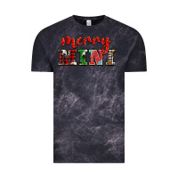 Cloud Black christmas merry mini Vintage Tee - BarkalooDesign