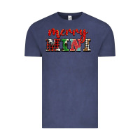 Vintage Denim christmas merry mini Vintage Tee - BarkalooDesign