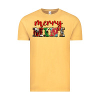 Vintage Mustard christmas merry mini Vintage Tee - BarkalooDesign