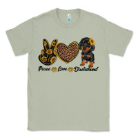 Matcha peace love dachshund Classic Tee - RanaPortraitStore