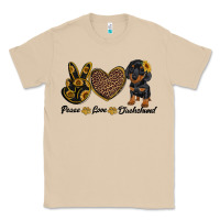 Mushroom peace love dachshund Classic Tee - RanaPortraitStore