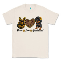 Natural peace love dachshund Classic Tee - RanaPortraitStore