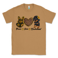 Toasted Coconut peace love dachshund Classic Tee - RanaPortraitStore