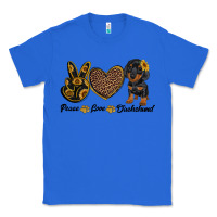 True Royal peace love dachshund Classic Tee - RanaPortraitStore