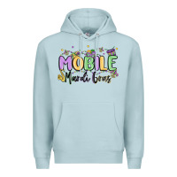Blue Mist mobile mardi gras Premium Hoodie - MaliasSmallBusiness