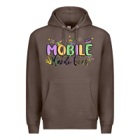 Coffee mobile mardi gras Premium Hoodie - MaliasSmallBusiness