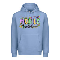 Colony Blue mobile mardi gras Premium Hoodie - MaliasSmallBusiness