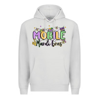 Dove Grey mobile mardi gras Premium Hoodie - MaliasSmallBusiness