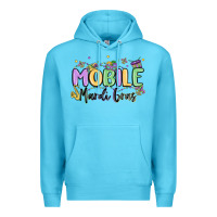 Ocean Blue mobile mardi gras Premium Hoodie - MaliasSmallBusiness