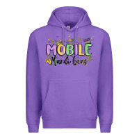 Purple mobile mardi gras Premium Hoodie - MaliasSmallBusiness