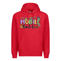 Red mobile mardi gras Premium Hoodie - MaliasSmallBusiness