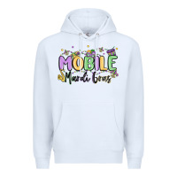 White mobile mardi gras Premium Hoodie - MaliasSmallBusiness