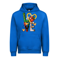 Cobalt teacher love nca Urban Hoodie - NancyCooperArtShop