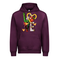 Mauve Wine teacher love nca Urban Hoodie - NancyCooperArtShop