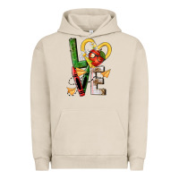 Pigment French Oak teacher love nca Urban Hoodie - NancyCooperArtShop