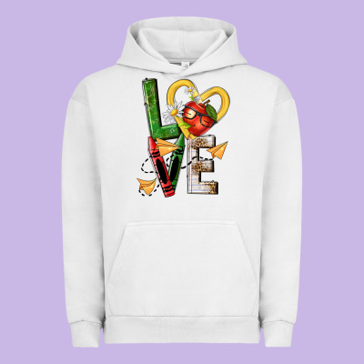 Teacher Love Nca Urban Hoodie Designed By Nancycooperartshop