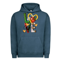 Pigment Midnight Navy teacher love nca Urban Hoodie - NancyCooperArtShop