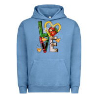 Pigment Pebble Blue teacher love nca Urban Hoodie - NancyCooperArtShop