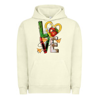 Pigment Pistachio teacher love nca Urban Hoodie - NancyCooperArtShop