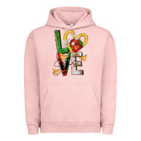 Pigment Salmon teacher love nca Urban Hoodie - NancyCooperArtShop