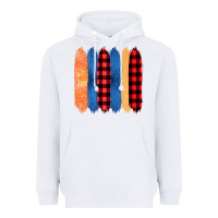 White Western Farm Life Pattern Brush Stroke Heavyweight Hoodie - Bettercallsaul