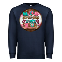 Navy nurse round earrings 1 Premium Sweatshirt - BundleAndBundleShop