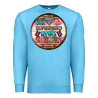 Ocean Blue nurse round earrings 1 Premium Sweatshirt - BundleAndBundleShop