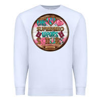 White nurse round earrings 1 Premium Sweatshirt - BundleAndBundleShop
